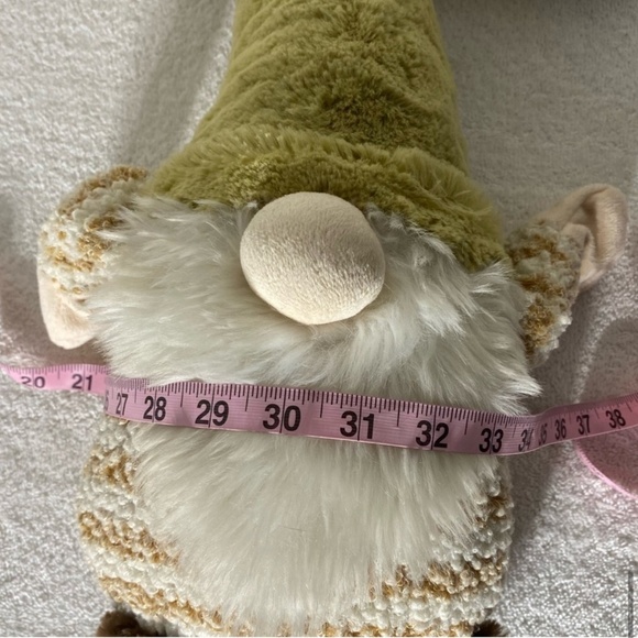 5/$25 Plush Gnome With Fuzzy Green Hat & Striped Shirt - Picture 14 of 15